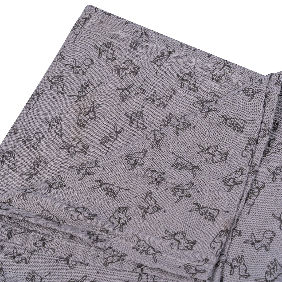 Muslin Cloth Baby 80x80 cm Organic Cloudy Grey_Muslin Cloths_Snoozebaby