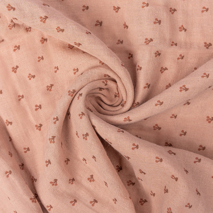 Muslin Cloth Baby 80x80 cm Organic Cherry Pink_Muslin Cloths_Snoozebaby