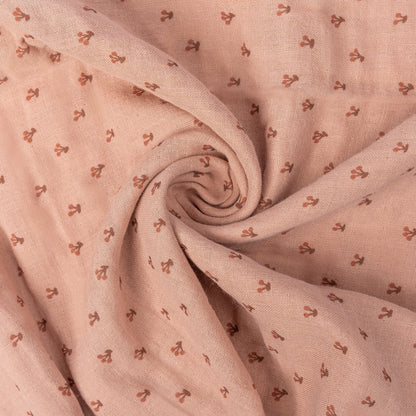 Muslin Cloth Baby 80x80 cm Organic Cherry Pink_Muslin Cloths_Snoozebaby