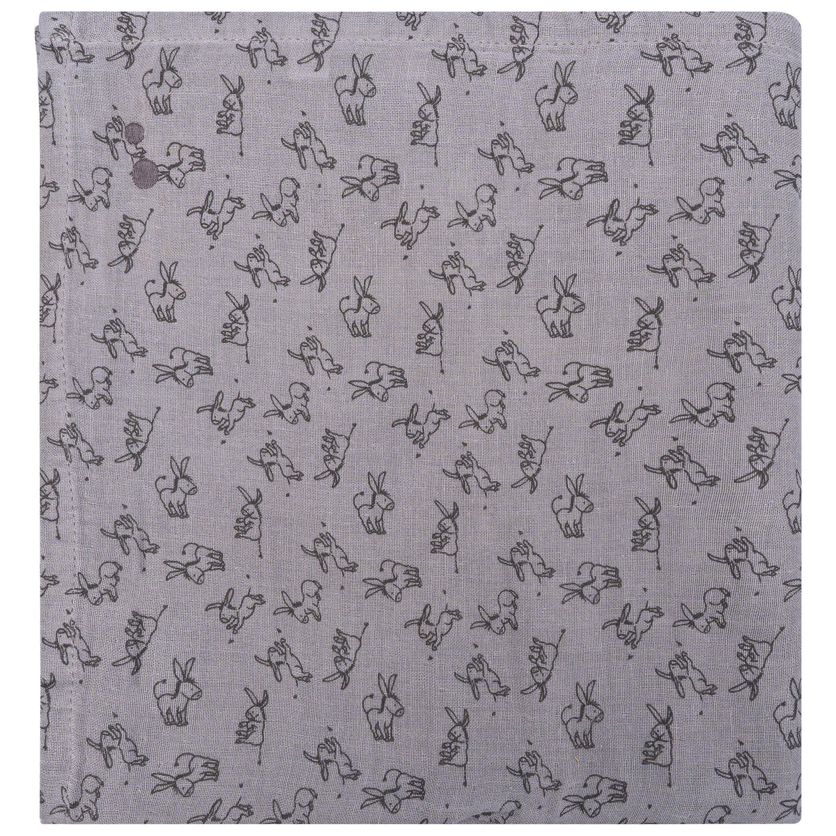Muslin Cloth XL Baby120x120 cm Organic Cloudy Grey_Muslin Cloths_Snoozebaby