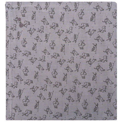 Muslin Cloth XL Baby120x120 cm Organic Cloudy Grey_Muslin Cloths_Snoozebaby