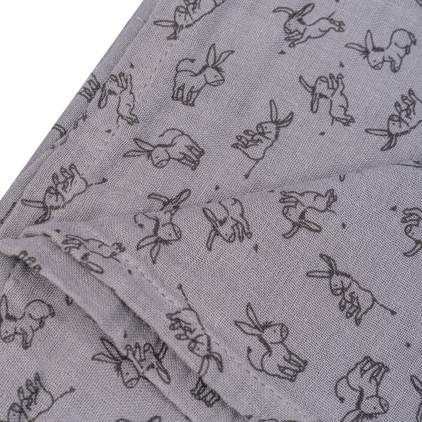 Muslin Cloth XL Baby120x120 cm Organic Cloudy Grey_Muslin Cloths_Snoozebaby