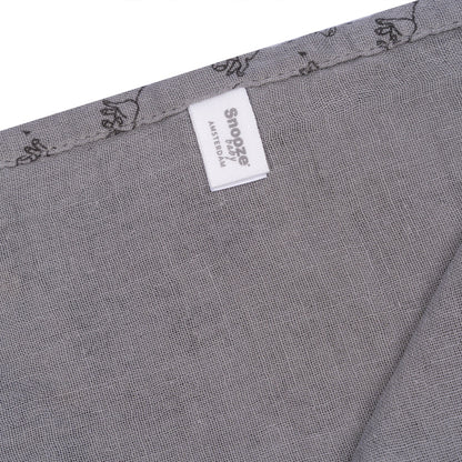 Muslin Cloth XL Baby120x120 cm Organic Cloudy Grey_Muslin Cloths_Snoozebaby
