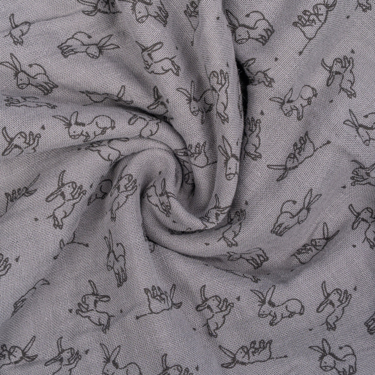 Muslin Cloth XL Baby120x120 cm Organic Cloudy Grey_Muslin Cloths_Snoozebaby