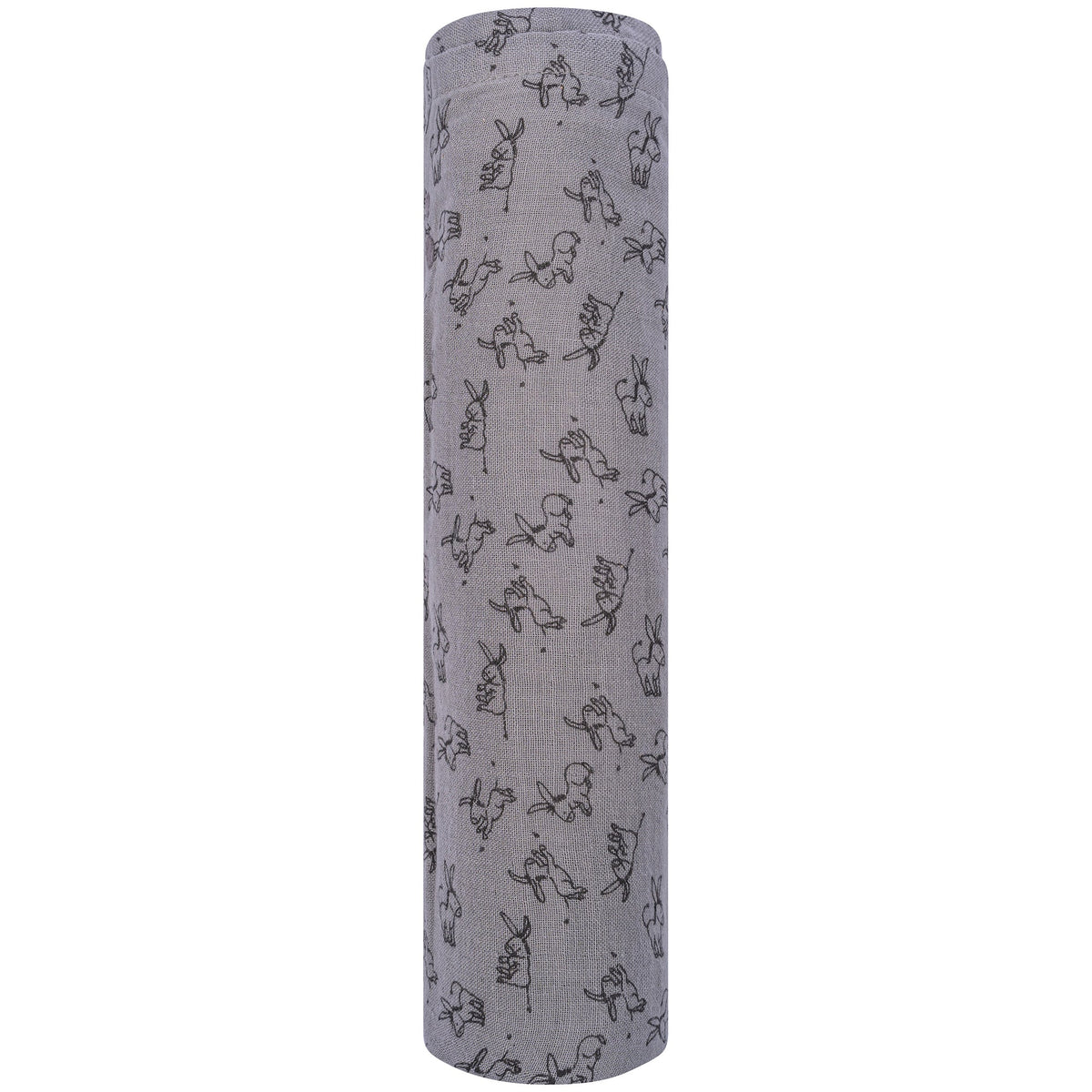 Muslin Cloth XL Baby120x120 cm Organic Cloudy Grey_Muslin Cloths_Snoozebaby