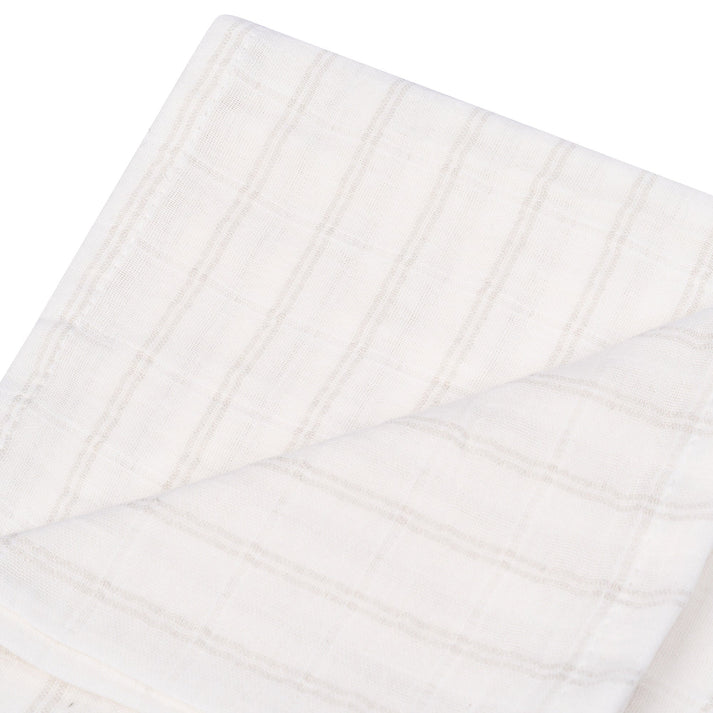 Muslin Cloth Baby 80x80 cm Organic Stone Beige_Muslin Cloths_Snoozebaby