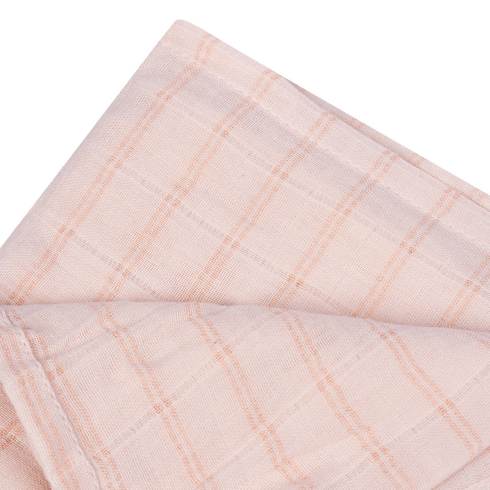 Muslin Cloth Baby 80x80 cm Organic Milky Rust Pink_Muslin Cloths_Snoozebaby