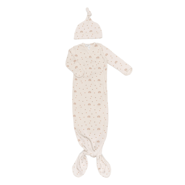 Baby Cocoon with Hat 0 - 3 months Milky Rust Rainbow_Cocoons_Snoozebaby