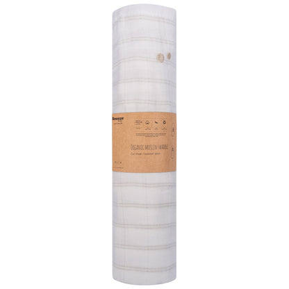 Muslin Cloth XL Baby 120x120 cm Organic Stone Beige_Muslin Cloths_Snoozebaby