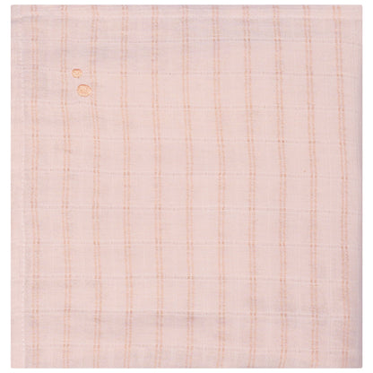 Muslin Cloth XL Baby 120x120 cm Organic Milky Rust Pink_Muslin Cloths_Snoozebaby
