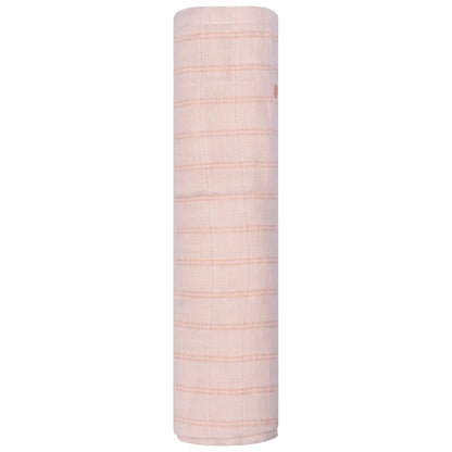 Muslin Cloth XL Baby 120x120 cm Organic Milky Rust Pink_Muslin Cloths_Snoozebaby