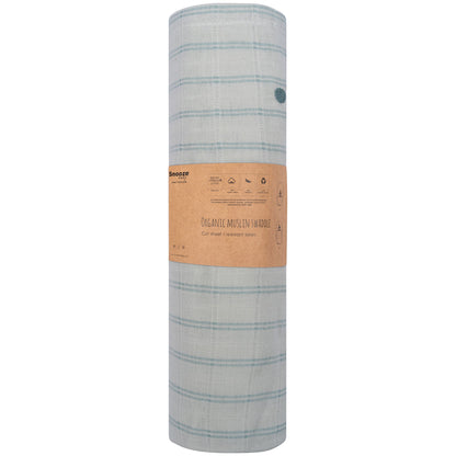 Muslin Cloth XL Baby 120x120 cm Organic Smokey Green_Muslin Cloths_Snoozebaby