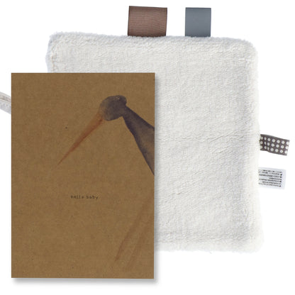 Cuddle Cloth Baby 15x15 cm Organic Stone Beige