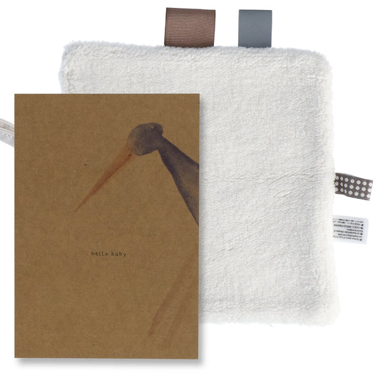 Cuddle Cloth Baby 15x15 cm Organic Stone Beige