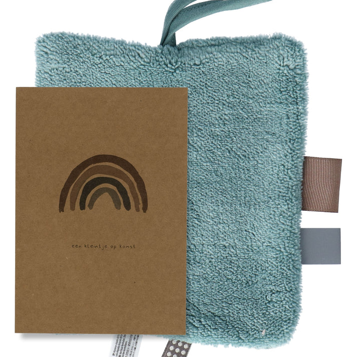 Cuddle Cloth Baby 15x15 cm Organic Smokey Green_Cuddle Cloths_Snoozebaby