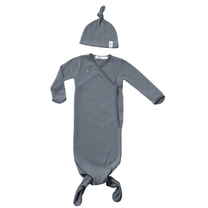 Baby Cocoon with Hat 0 - 3 months Storm Grey_Cocoons_Snoozebaby