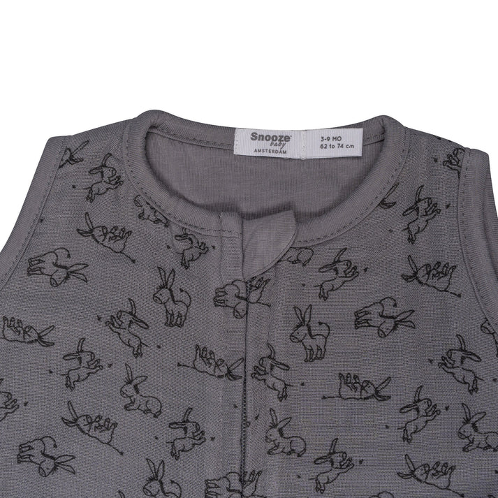 Sleepsuit Baby TOG 1.0 Spring and Summer 0 - 6 Months Cloudy Grey_Sleepsuits_Snoozebaby