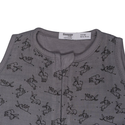 Sleepsuit Baby TOG 1.0 Spring and Summer 0 - 6 Months Cloudy Grey_Sleepsuits_Snoozebaby