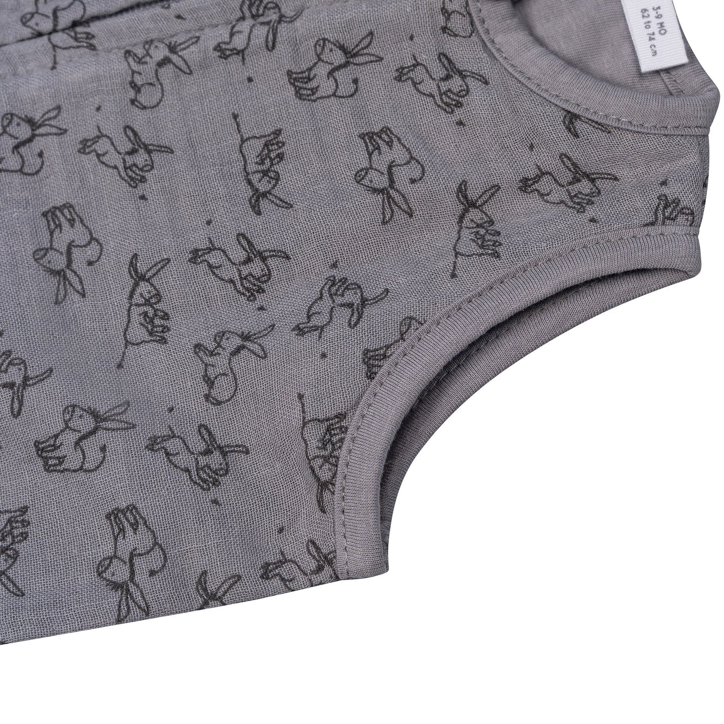 Sleepsuit Baby TOG 1.0 Spring and Summer 0 - 6 Months Cloudy Grey_Sleepsuits_Snoozebaby