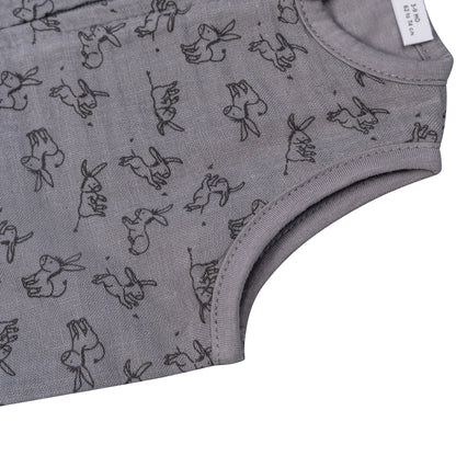 Sleepsuit Baby TOG 1.0 Spring and Summer 0 - 6 Months Cloudy Grey_Sleepsuits_Snoozebaby