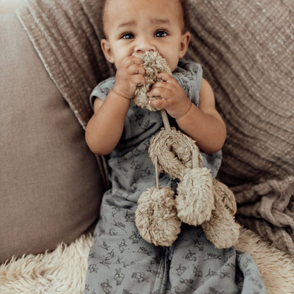 Sleepsuit Baby TOG 1.0 Spring and Summer 3 - 9 Months Cloudy Grey_Sleepsuits_Snoozebaby