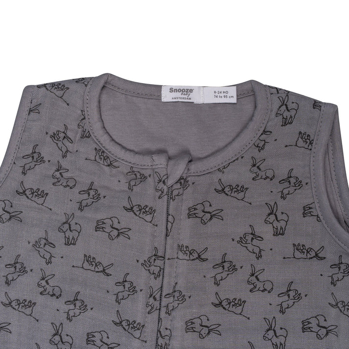Sleepsuit Baby TOG 1.0 Spring and Summer 6 - 14 Months Cloudy Grey_Sleepsuits_Snoozebaby