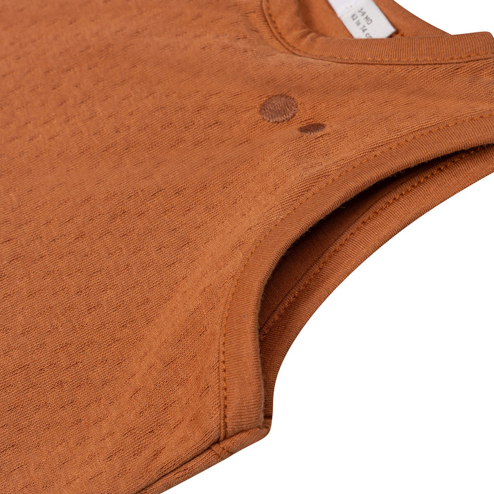 Sleepsuit Baby TOG 1.0 Spring and Summer 0 - 6 Months Toffee Brown_Sleepsuits_Snoozebaby