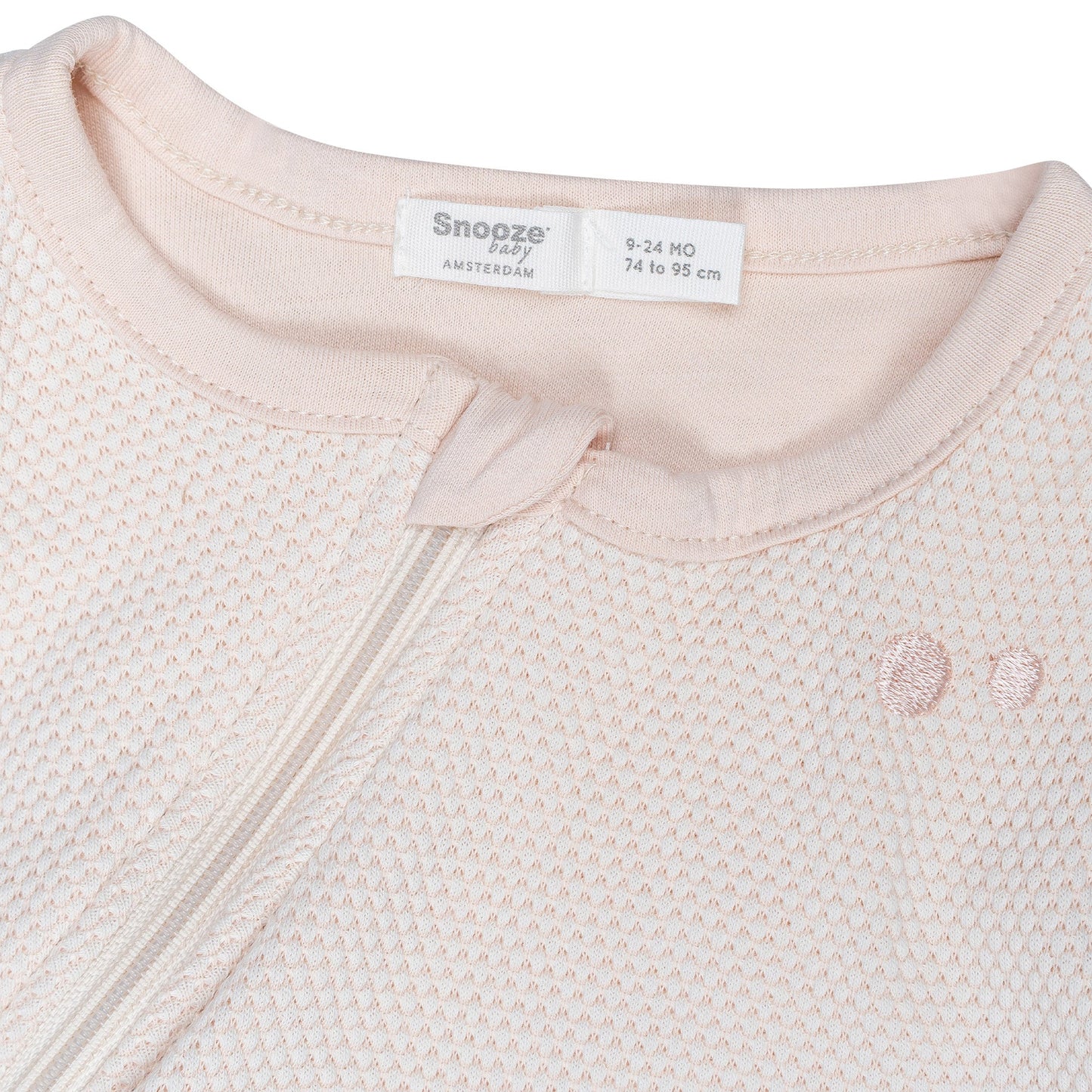 Sleepsuit Baby TOG 1.0 Spring and Summer 6 - 14 Months Peach Blush Pink_Sleepsuits_Snoozebaby