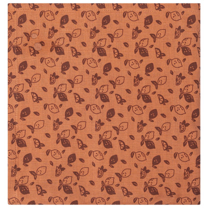 Muslin Cloth Baby 80x80 cm Organic Toffee Lemon Brown_Muslin Cloths_Snoozebaby