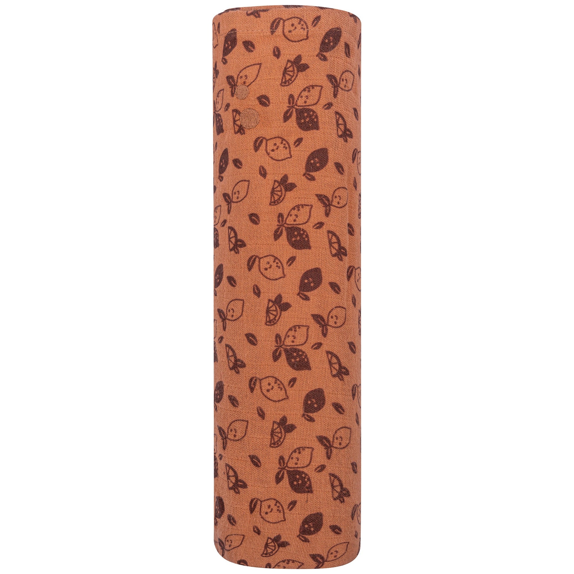 Muslin Cloth XL Baby 120x120 cm Organic Toffee Lemon Brown_Muslin Cloths_Snoozebaby