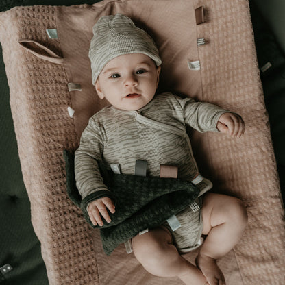 Cuddle Cloth Baby Organic Dark Green_Cuddle Cloths_Snoozebaby