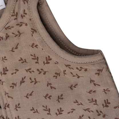 Sleepsuit Baby TOG 1.0 Spring and Summer 0 - 6 Months Hazel Brown_Sleepsuits_Snoozebaby
