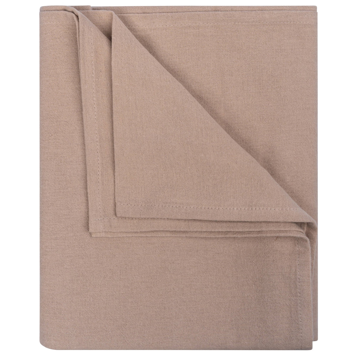 Swaddle Blanket XL Baby Flannel 120x120 cm Organic Desert Sand Brown_Swaddle Blankets_Snoozebaby