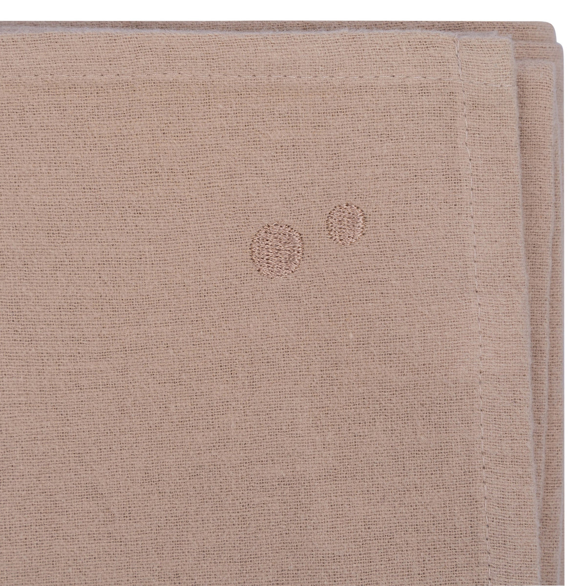 Swaddle Blanket XL Baby Flannel 120x120 cm Organic Desert Sand Brown_Swaddle Blankets_Snoozebaby