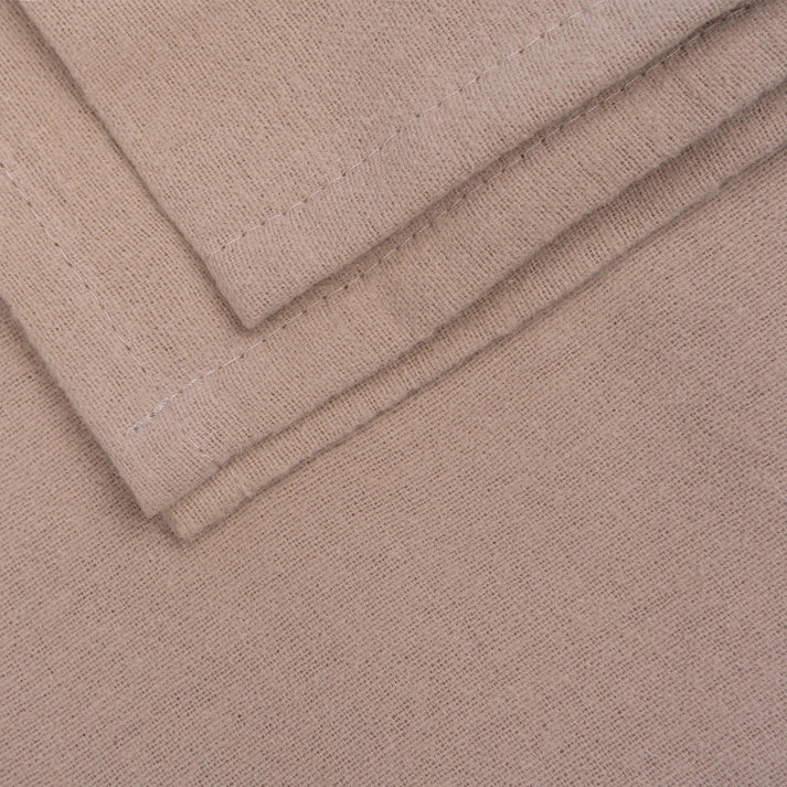 Swaddle Blanket XL Baby Flannel 120x120 cm Organic Desert Sand Brown_Swaddle Blankets_Snoozebaby