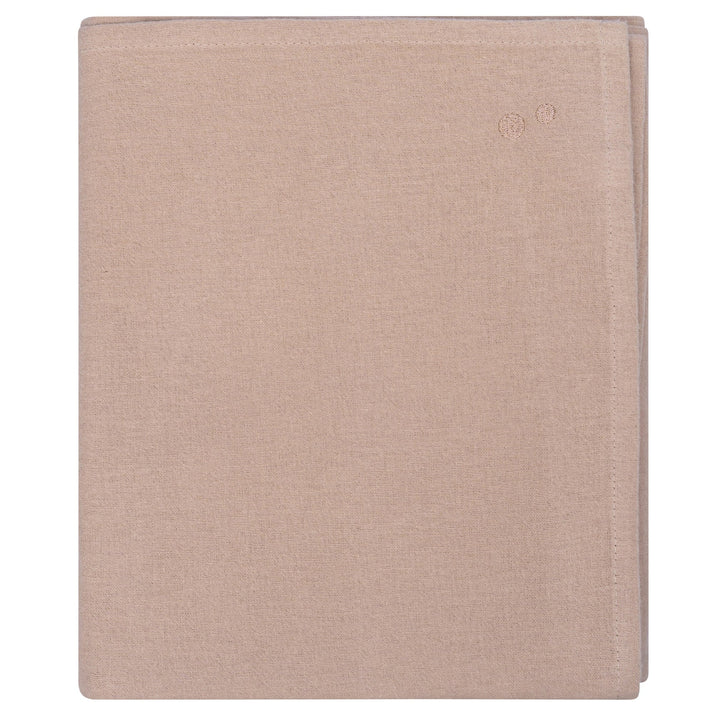 Swaddle Blanket XL Baby Flannel 120x120 cm Organic Desert Sand Brown_Swaddle Blankets_Snoozebaby
