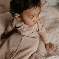 Sleepsuit Baby TOG 0.5 Spring and Summer 9 - 24 Months Desert Sand Brown_Sleepsuits_Snoozebaby