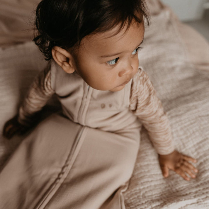 Sleepsuit Baby TOG 0.5 Spring and Summer 9 - 24 Months Desert Sand Brown_Sleepsuits_Snoozebaby