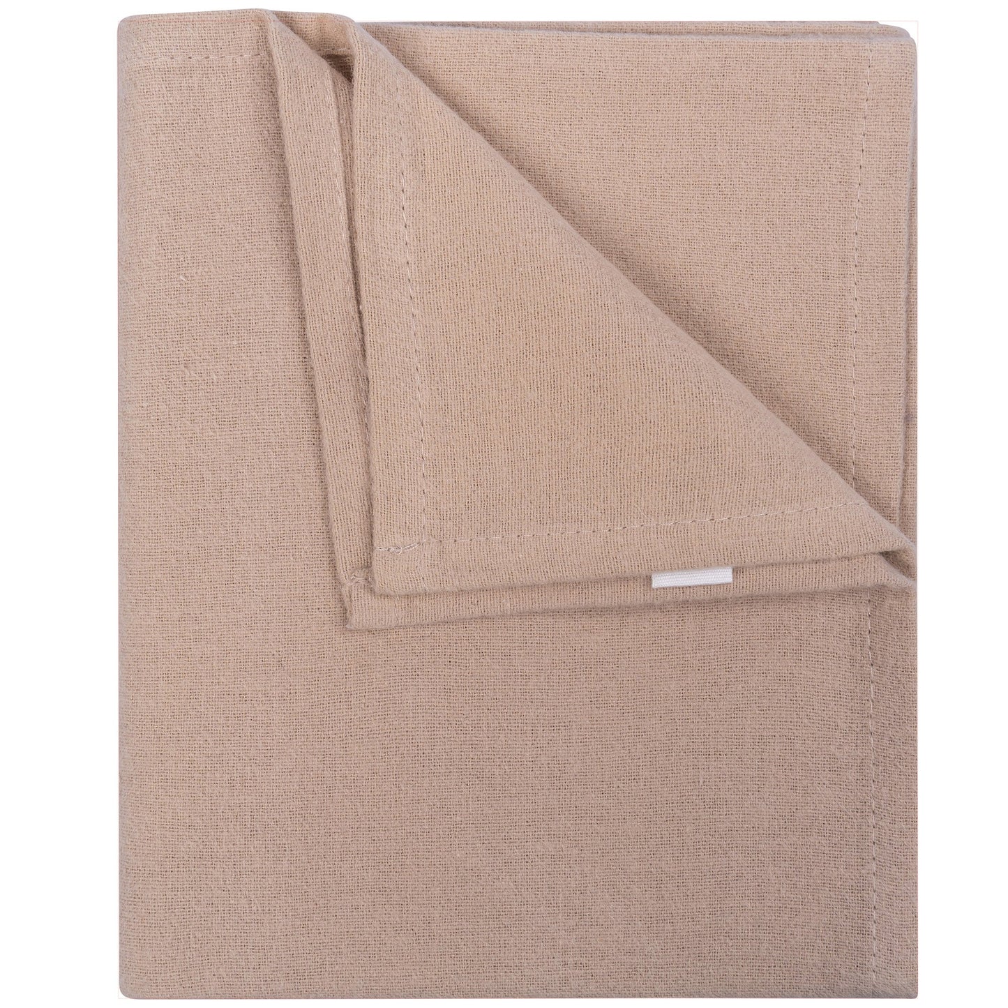 Swaddle Blanket Baby Flannel Desert Sand 80x80 cm Organic Brown_Swaddle Blankets_Snoozebaby