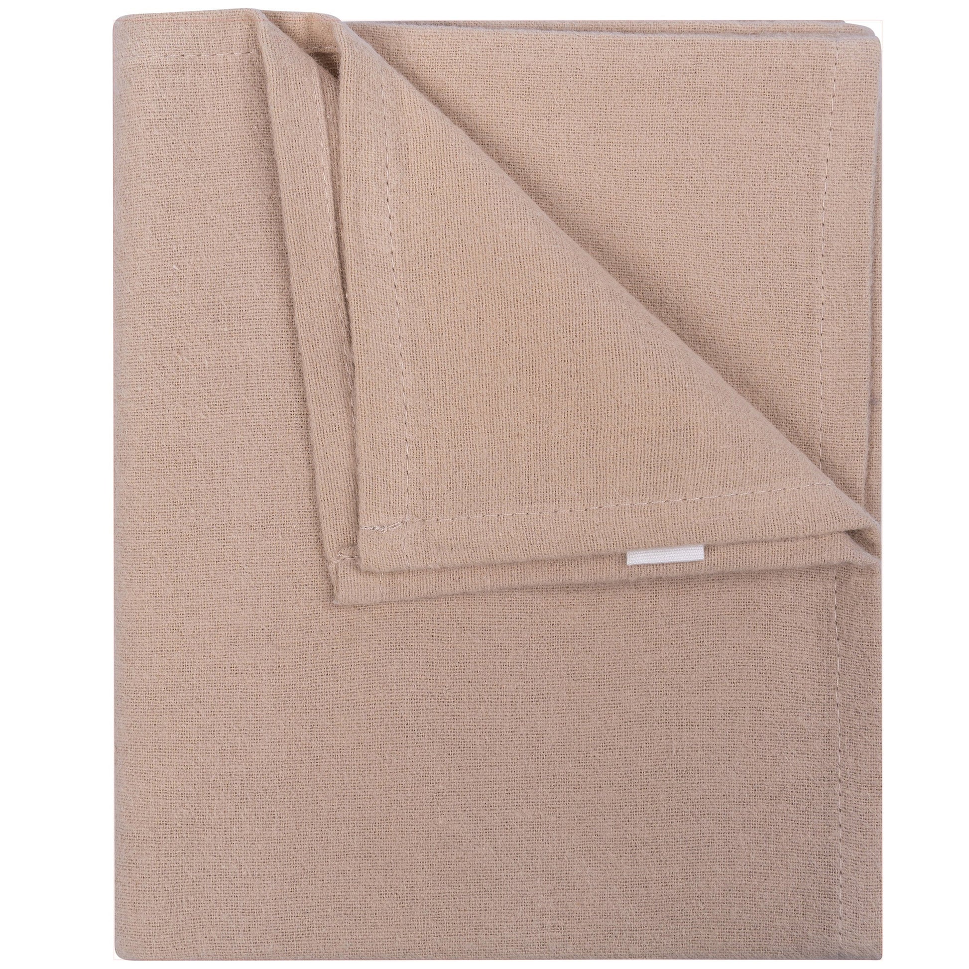 Swaddle Blanket Baby Flannel Desert Sand 80x80 cm Organic Brown_Swaddle Blankets_Snoozebaby