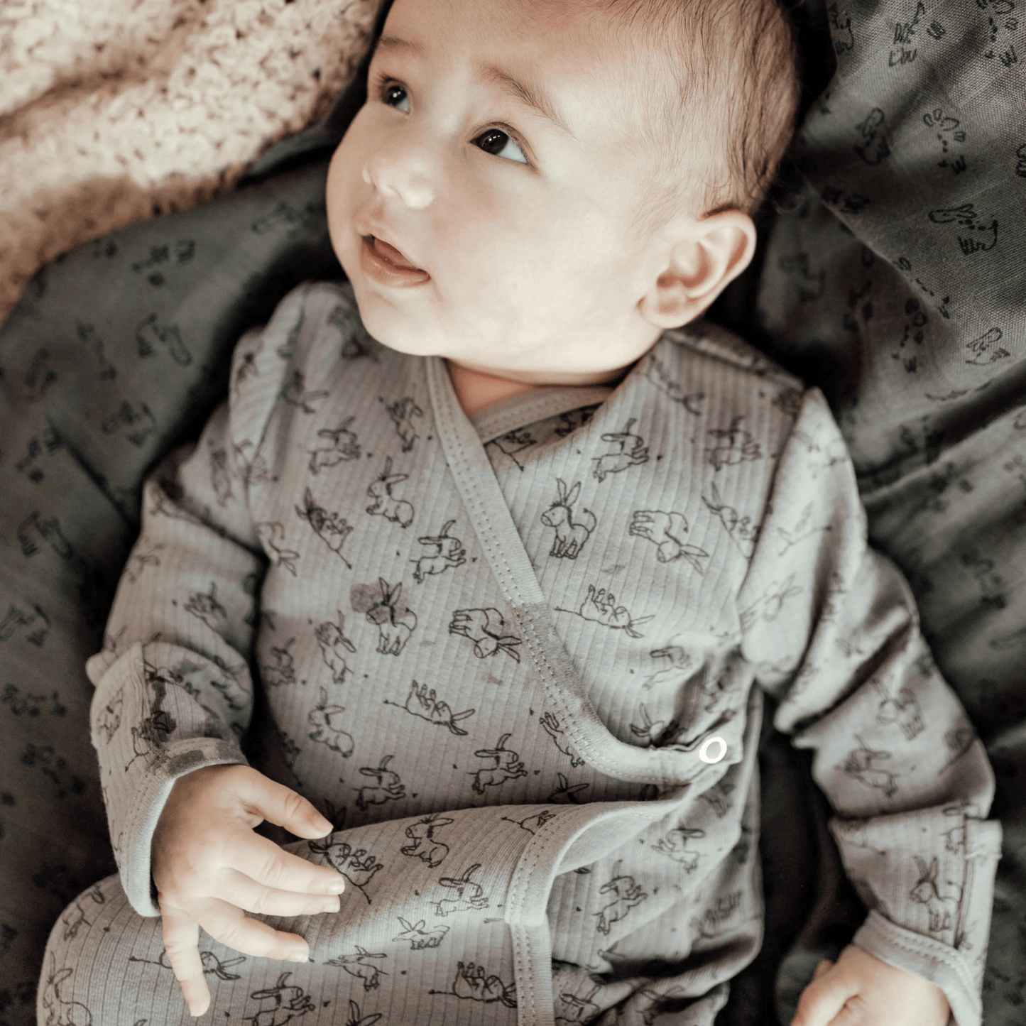 Baby Cocoon with Hat 0 - 3 months Cloudy Grey_Cocoons_Snoozebaby