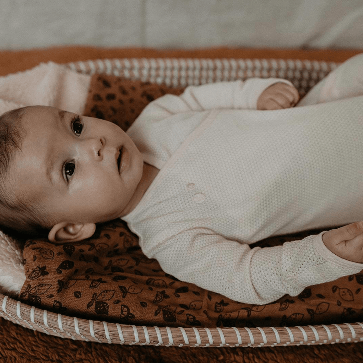 Baby Cocoon with Hat 0 - 3 months Peach Blush_Cocoons_Snoozebaby