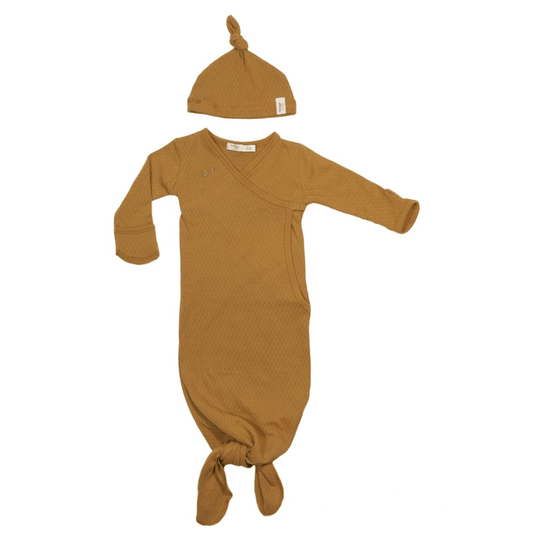 Baby Cocoon with Hat 0 - 3 months Toffee Brown_Cocoons_Snoozebaby