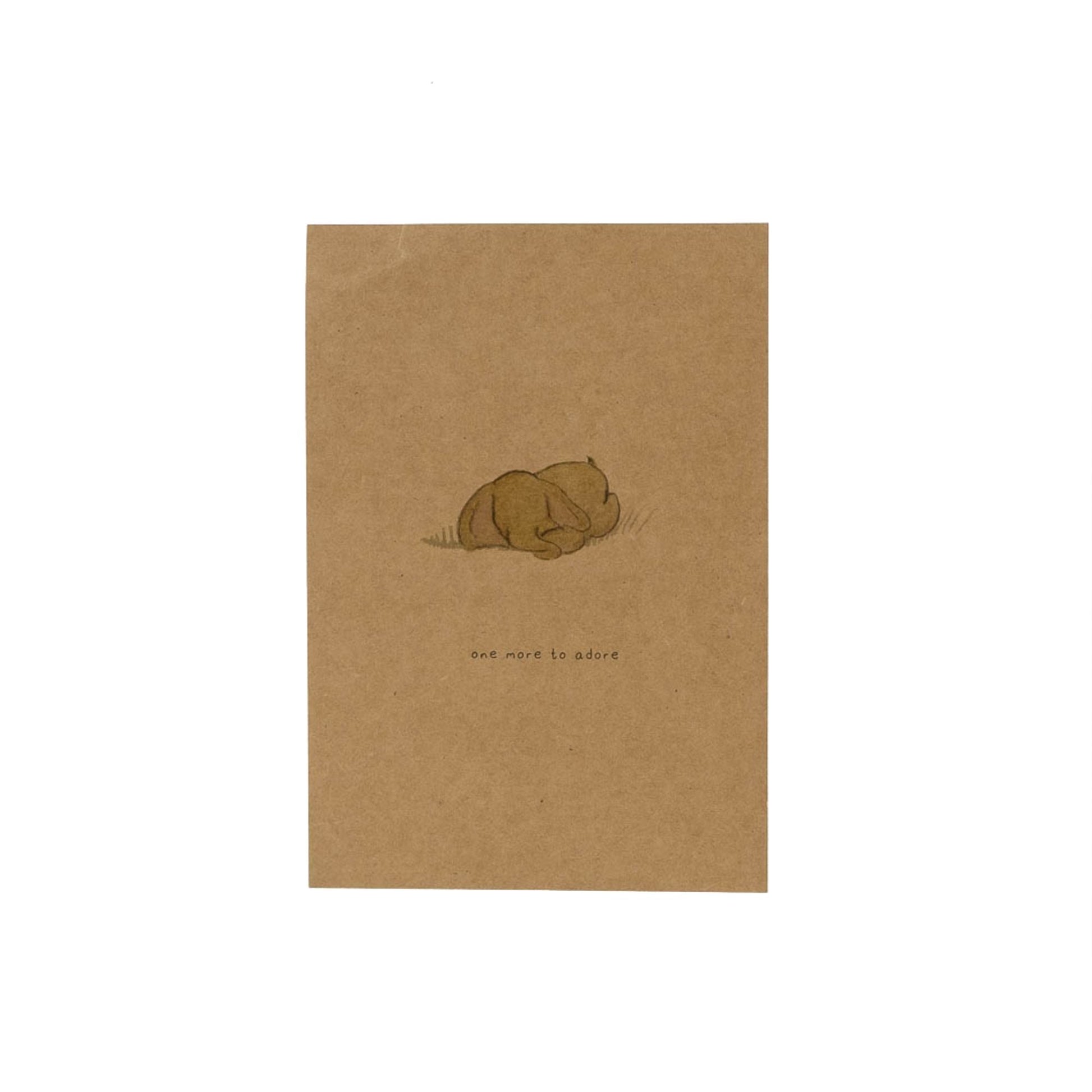 Baby Gift Cuddle Cloth and Postcard Milky Rust Pink_Baby Gifts_Snoozebaby