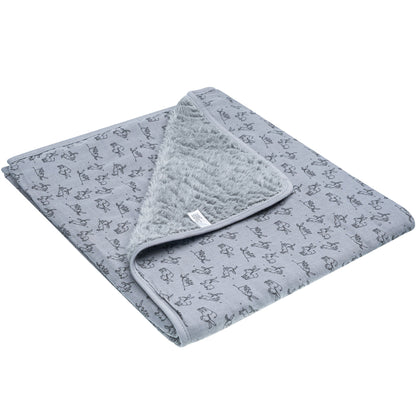 Blanket Crib Baby 75x100 cm TOG 2.0 Cloudy Grey_Blankets Crib_Snoozebaby
