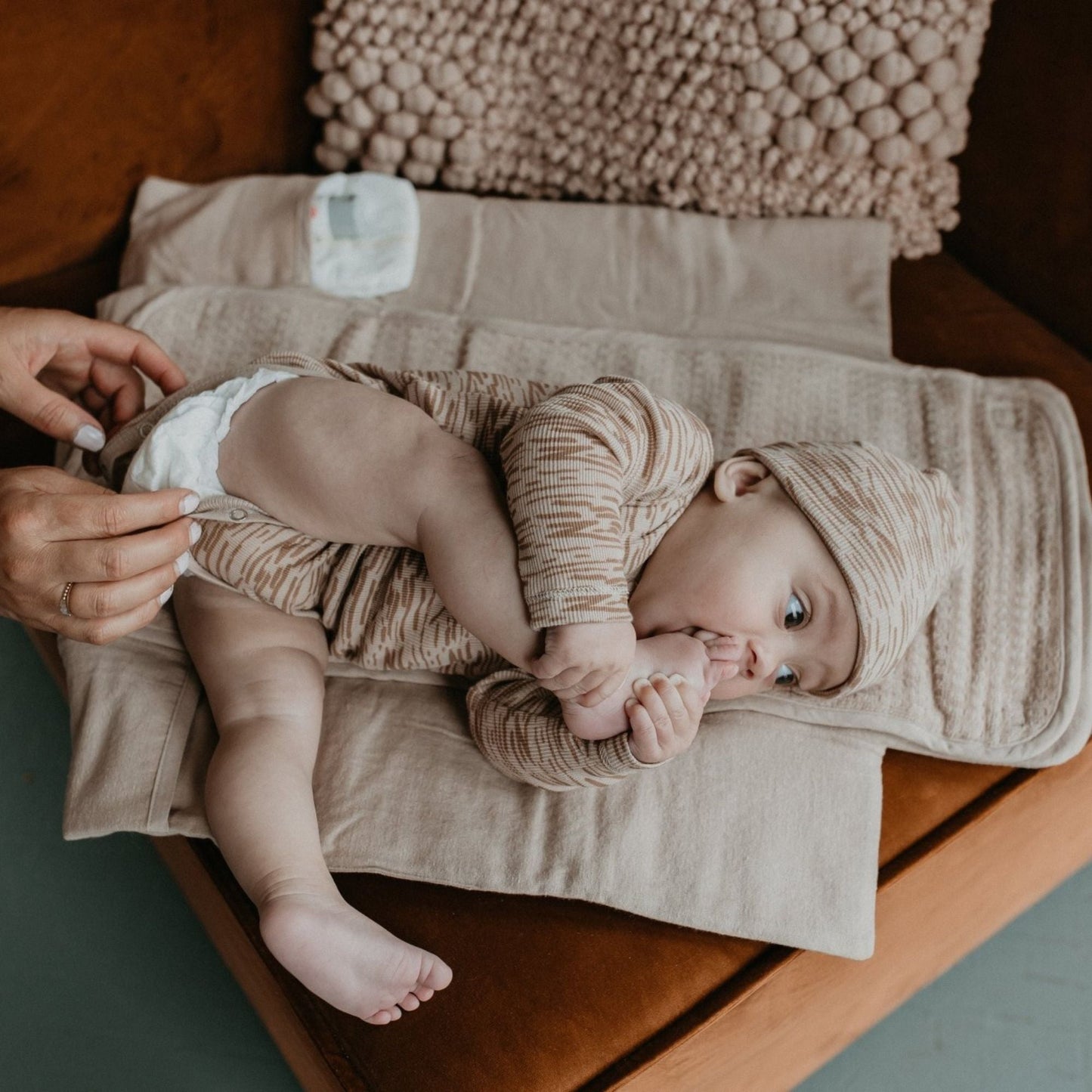Changing Pad Baby Desert Sand Brown_Changing Pads_Snoozebaby
