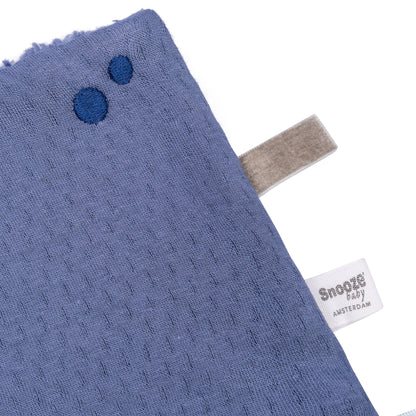 Cuddle Cloth Baby 25x25 cm Organic Blue Nights_Cuddle Cloths_Snoozebaby