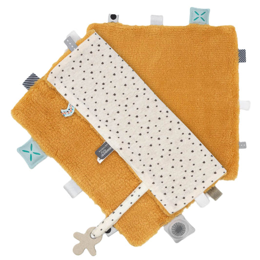 Cuddle Cloth Baby Organic Bumble Bee Orange_Cuddle Cloths_Snoozebaby