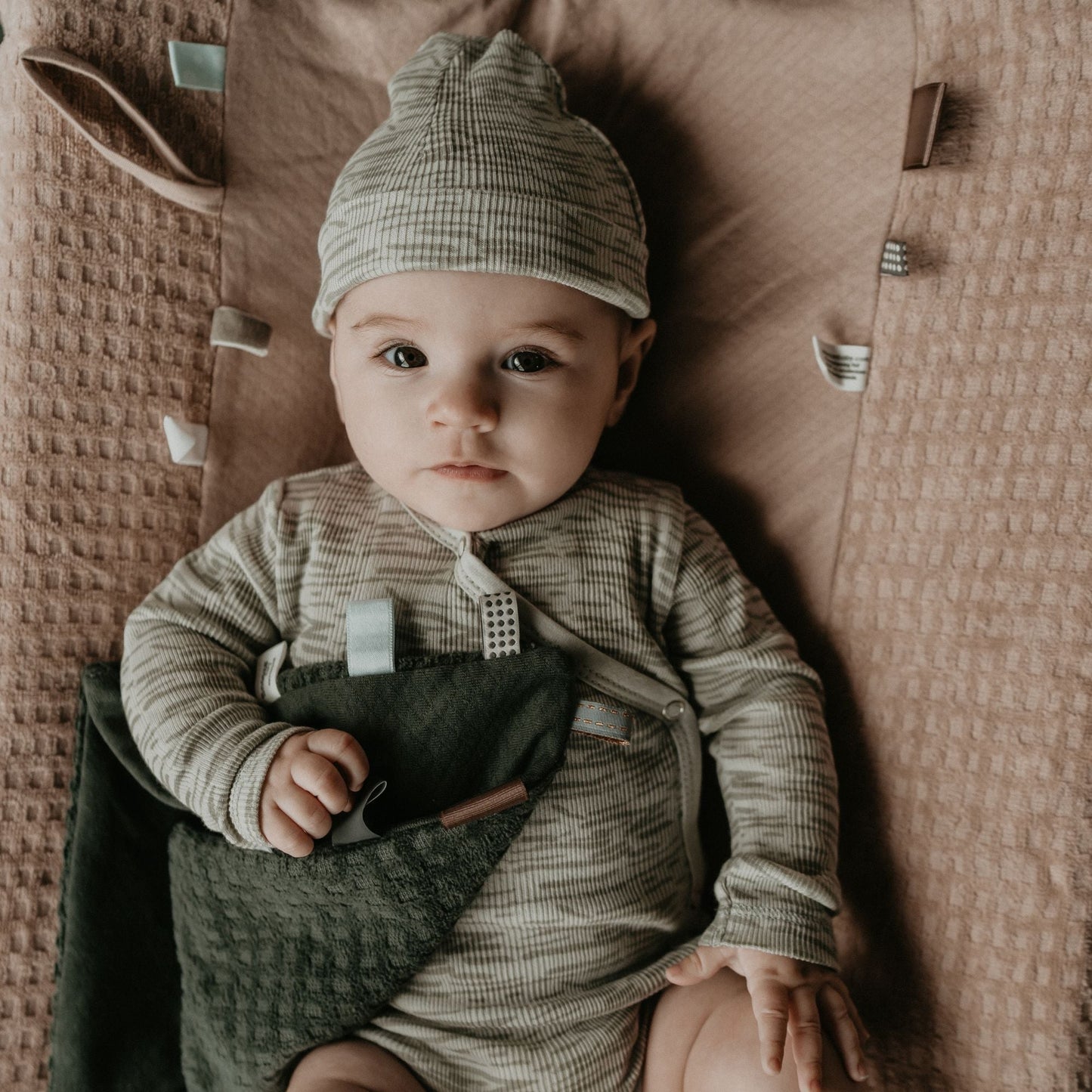 Cuddle Cloth Baby Organic Dark Green_Cuddle Cloths_Snoozebaby