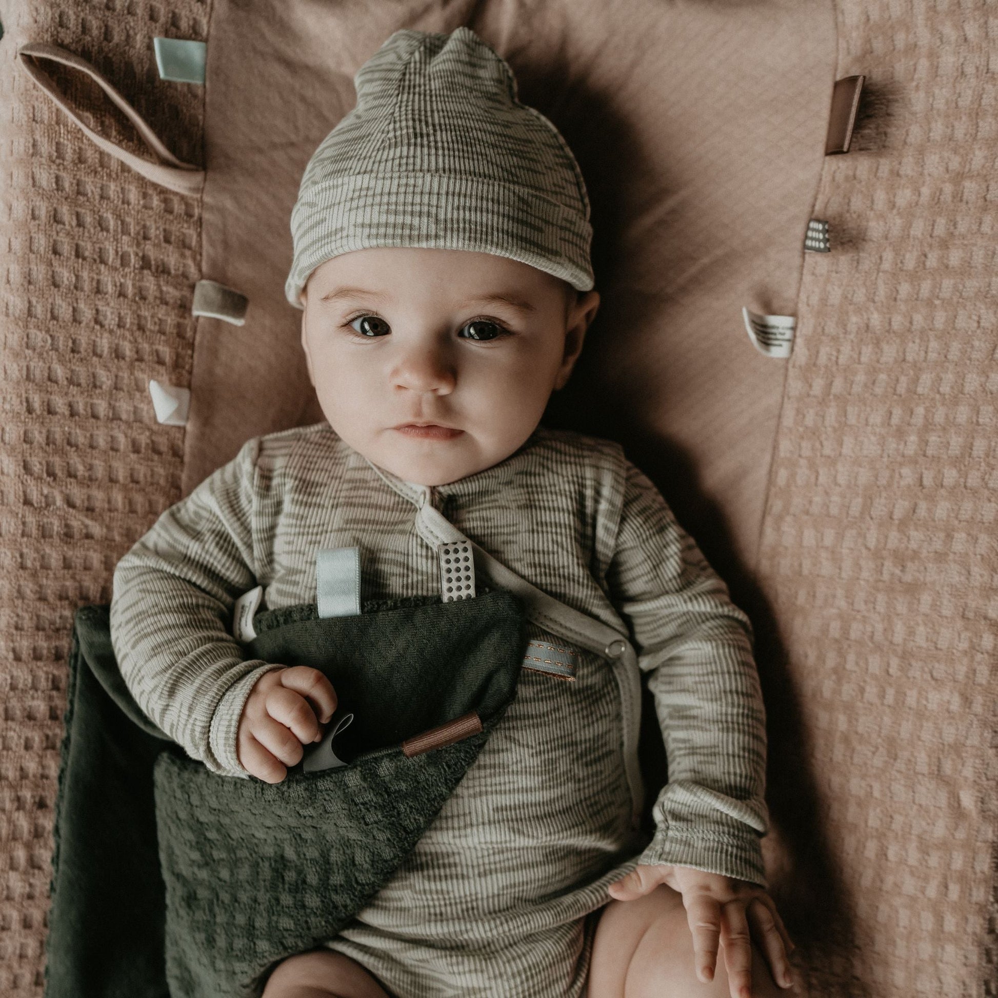 Cuddle Cloth Baby Organic Dark Green_Cuddle Cloths_Snoozebaby